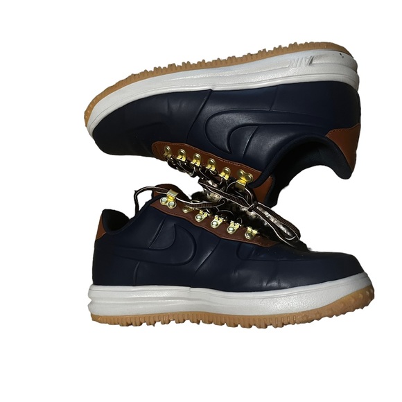 Nike LF1 Lunar Force Men's 9 Duckboot Low Obsidian Navy Blue Brown - Picture 7 of 11